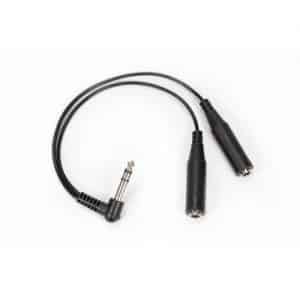 Stereo Nurse Call Angled Double Adaptor Lead / Splitter